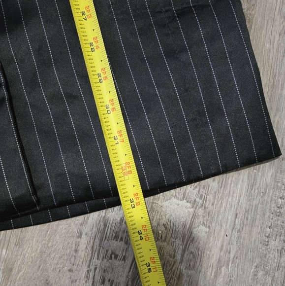 Tea & Cup Fancy Blazer Evening Coat Jacket Women's Size Small Black Striped - Picture 11 of 13